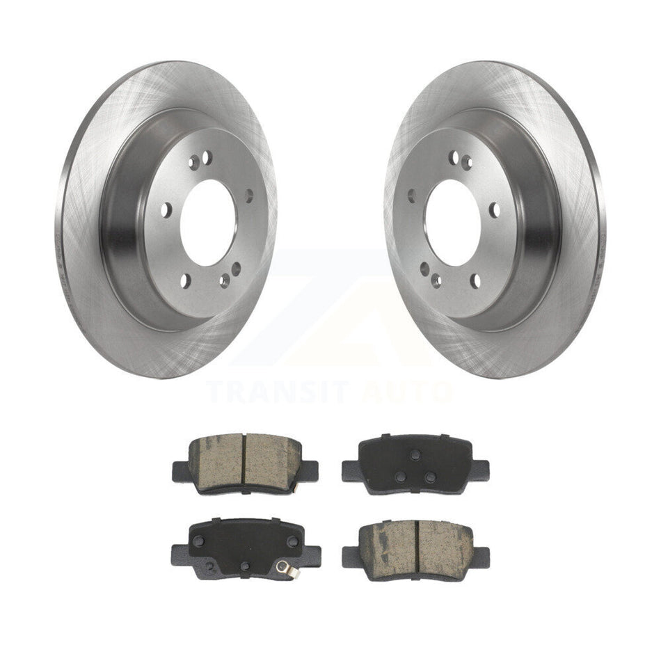 Rear Disc Brake Rotors And Ceramic Pads Kit For Kia Seltos With Electric Parking K8C-104674