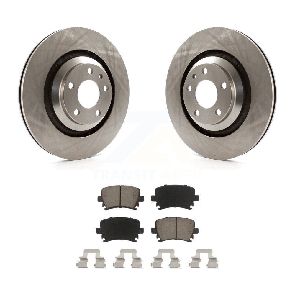 Rear Brake Rotor And Ceramic Pad Kit For 2006-2011 Audi A6 With 330mm Diameter K8C-104676