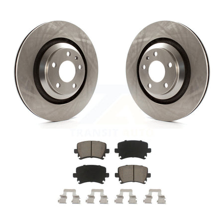 Rear Brake Rotor And Ceramic Pad Kit For 2006-2011 Audi A6 With 330mm Diameter K8C-104676