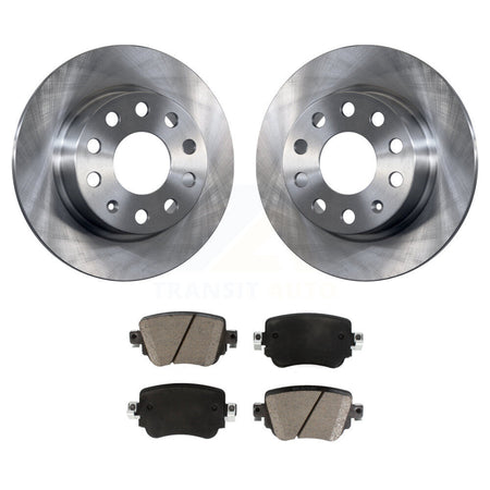 Rear Disc Brake Rotors And Ceramic Pads Kit For 2015 Volkswagen Golf SportWagen K8C-104681