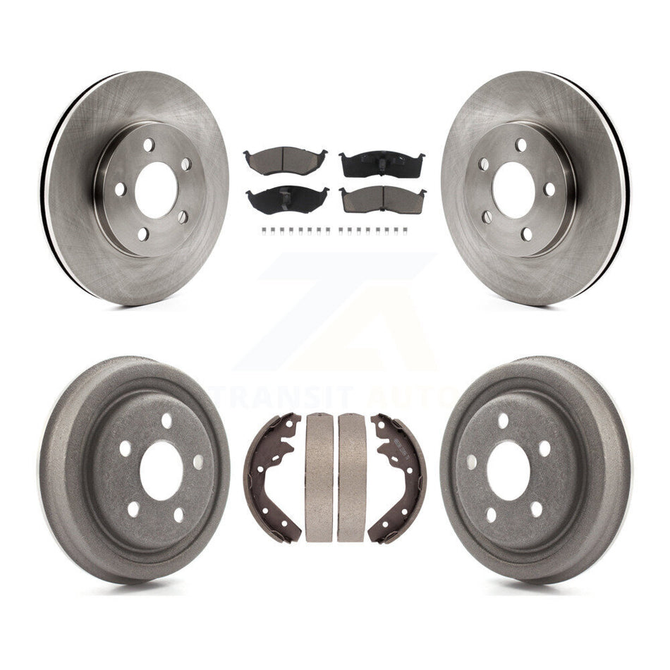 Front Rear Disc Brake Rotors Ceramic Pad Drum Kit For Neon Dodge Chrysler Plymouth SX 2.0 K8C-104687