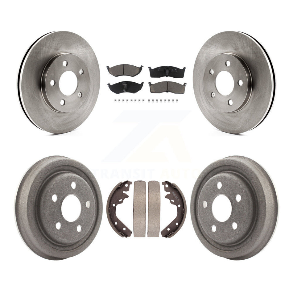 Front Rear Disc Brake Rotors Ceramic Pad Drum Kit For Neon Dodge Chrysler Plymouth SX 2.0 K8C-104687