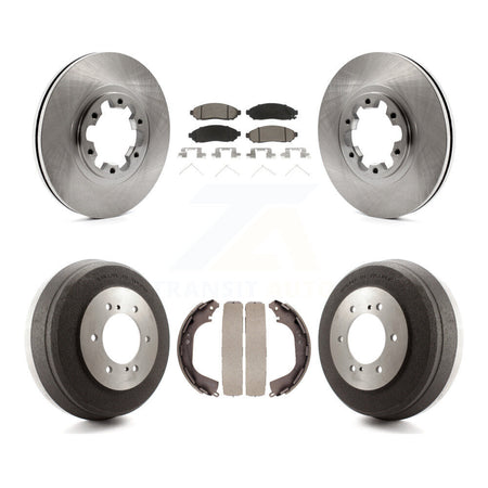 Front Rear Disc Brake Rotors Ceramic Pad & Drum Kit For 2004 Nissan Pathfinder From 08 04 K8C-104690