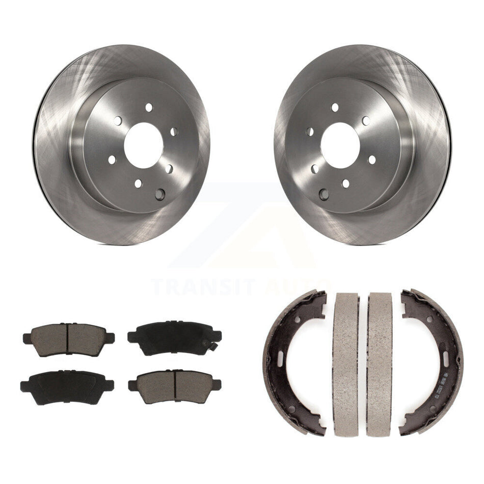Rear Disc Rotors Ceramic Pads And Parking Shoes Kit For 2004 Nissan Pathfinder From 08 04 K8C-104742
