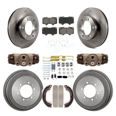 Front Rear Disc Brake Rotors Ceramic Pads And Drum Kit (9Pc) For Toyota Tundra K8C-104830