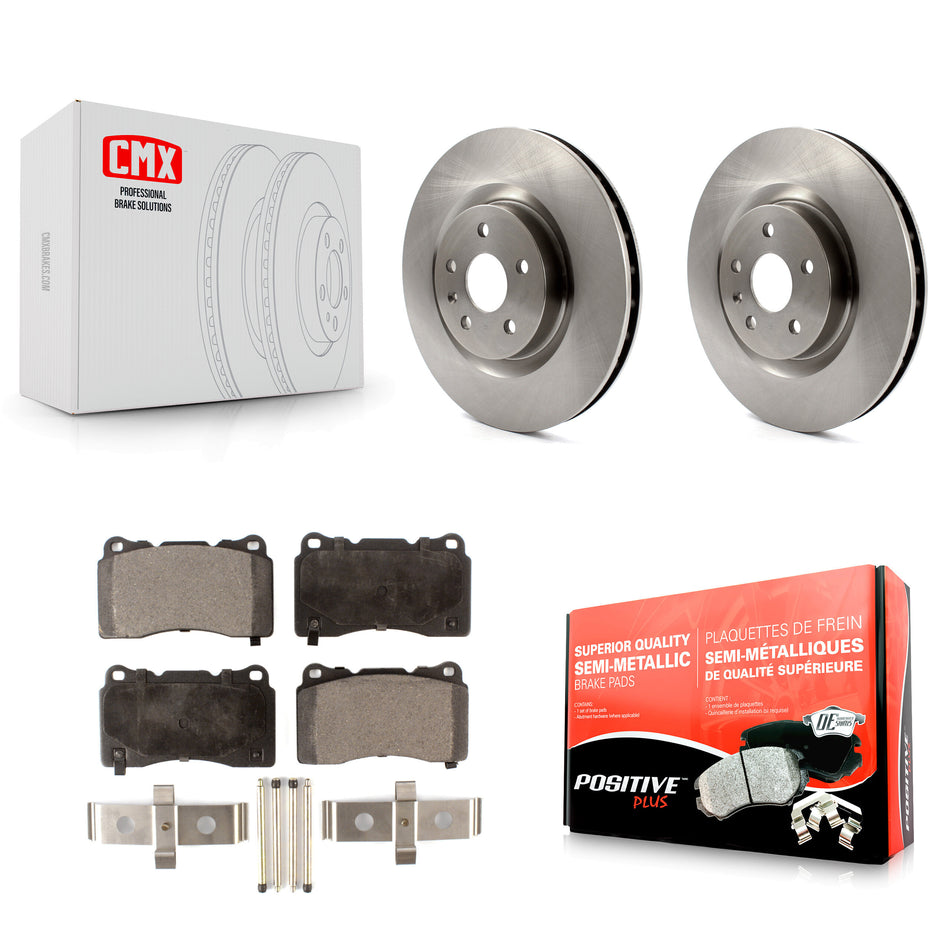 Front Disc Brake Rotors And Semi-Metallic Pads Kit For Buick Regal Pontiac G8 K8F-100077