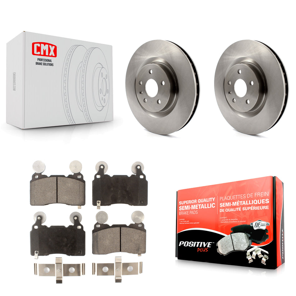 Front Disc Brake Rotors And Semi-Metallic Pads Kit For Chevrolet Camaro SS K8F-100079