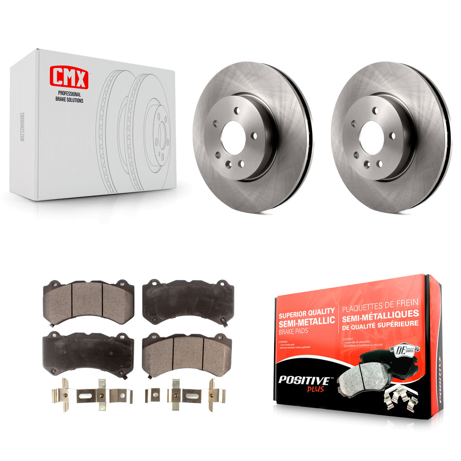 Front Disc Brake Rotors And Semi-Metallic Pads Kit For Cadillac ATS V K8F-100093