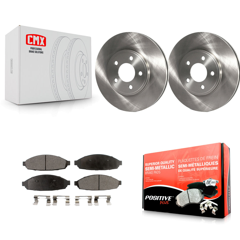 Front Disc Brake Rotors And Semi-Metallic Pads Kit For Ford Crown Victoria Mercury Grand Marquis Lincoln Town Car Marauder K8F-100129