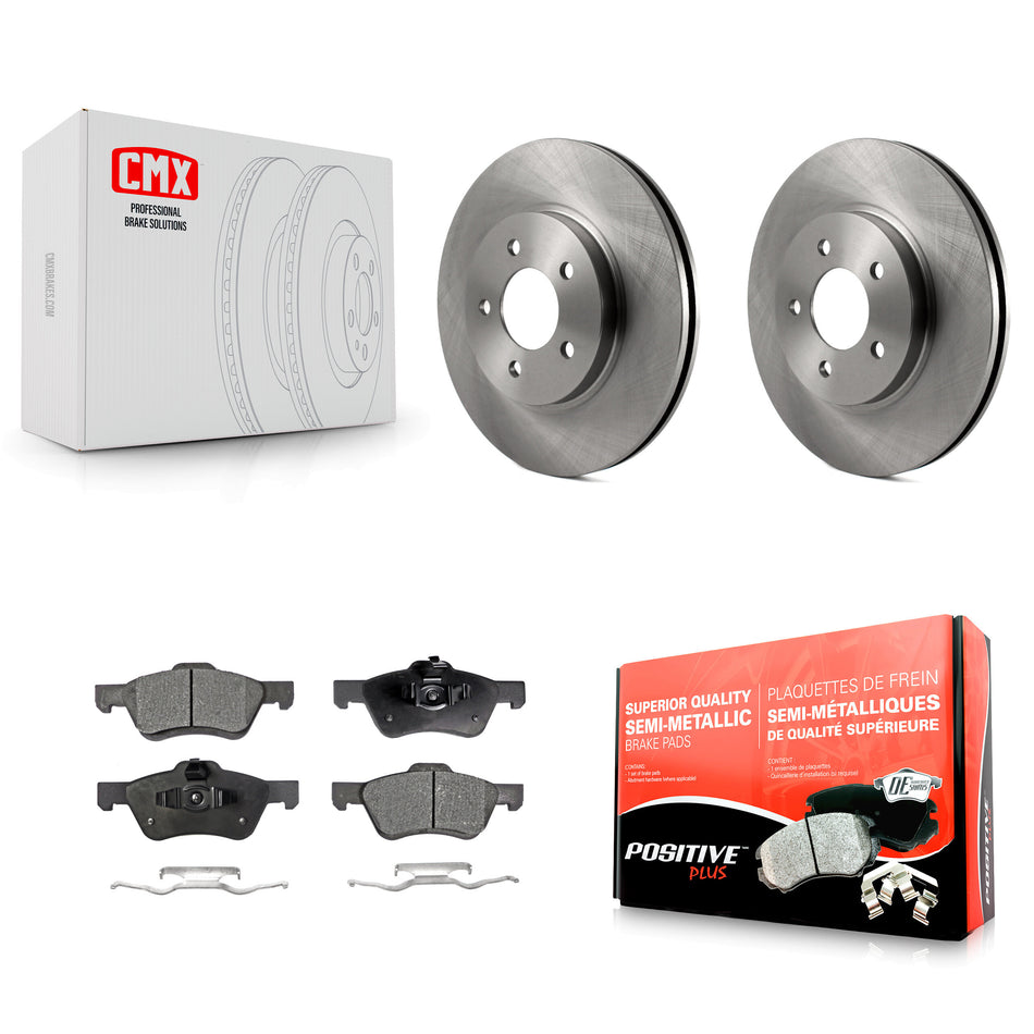 Front Disc Brake Rotors And Semi-Metallic Pads Kit For Ford Escape Mercury Mariner Mazda Tribute K8F-100133