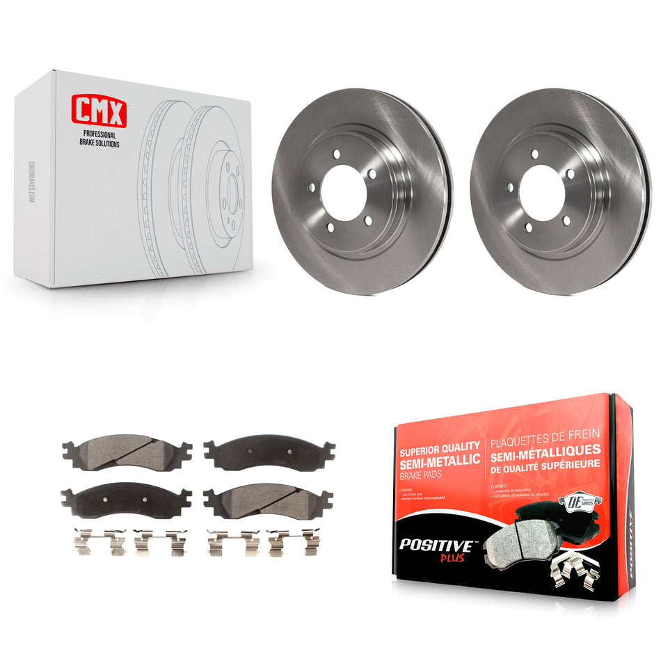 Front Disc Brake Rotors And Semi-Metallic Pads Kit For Ford Explorer Sport Trac Mercury Mountaineer K8F-100149