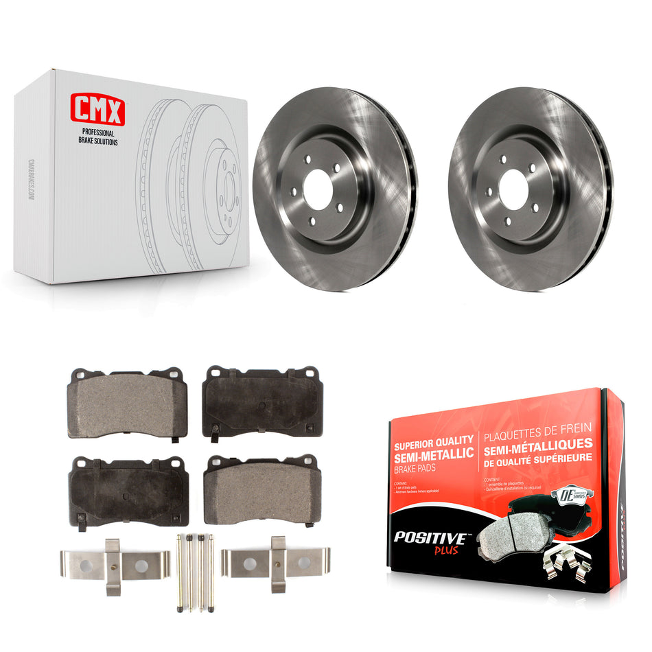 Front Disc Brake Rotors And Semi-Metallic Pads Kit For Ford Mustang K8F-100150
