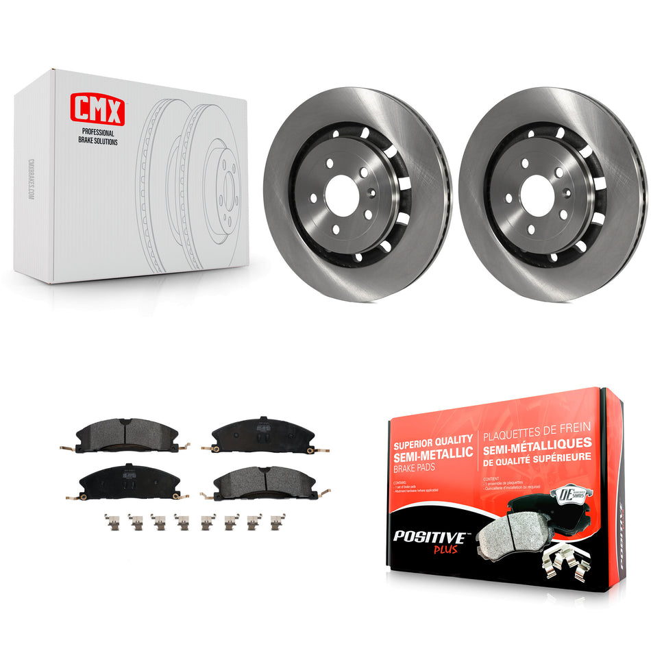 Front Disc Brake Rotors And Semi-Metallic Pads Kit For Ford Explorer Taurus Flex Police Interceptor Utility Lincoln Sedan MKS MKT Special Service K8F-100170