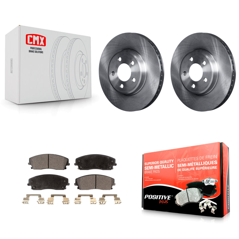 Front Disc Brake Rotors And Semi-Metallic Pads Kit For Dodge Charger Chrysler 300 Challenger Magnum K8F-100215