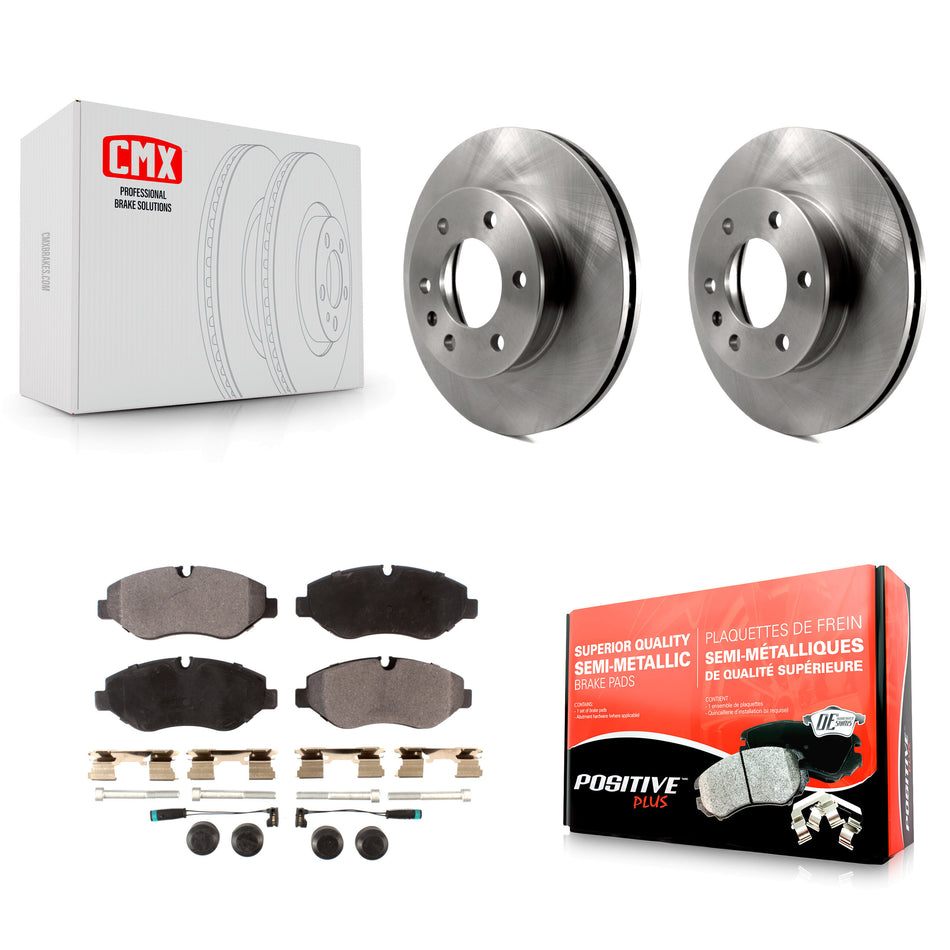 Front Disc Brake Rotors And Semi-Metallic Pads Kit For Sprinter 2500 Mercedes-Benz Freightliner Dodge K8F-100227
