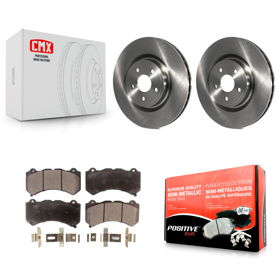 Front Disc Brake Rotors And Semi-Metallic Pads Kit For Jeep Grand Cherokee Dodge Durango K8F-100238