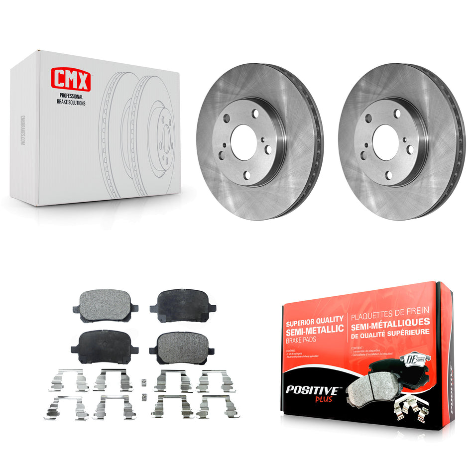 Front Disc Brake Rotors And Semi-Metallic Pads Kit For Toyota Camry Avalon Lexus ES300 Solara K8F-100268