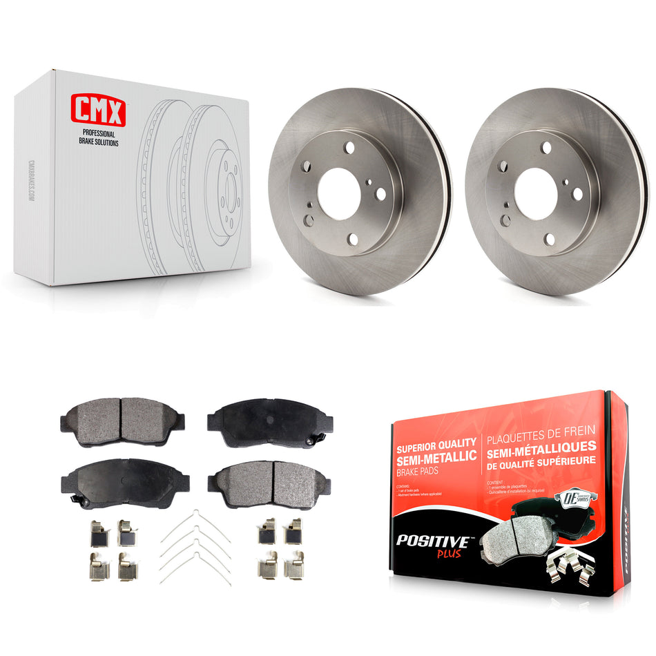 Front Disc Brake Rotors And Semi-Metallic Pads Kit For Toyota Camry 2.2L K8F-100270