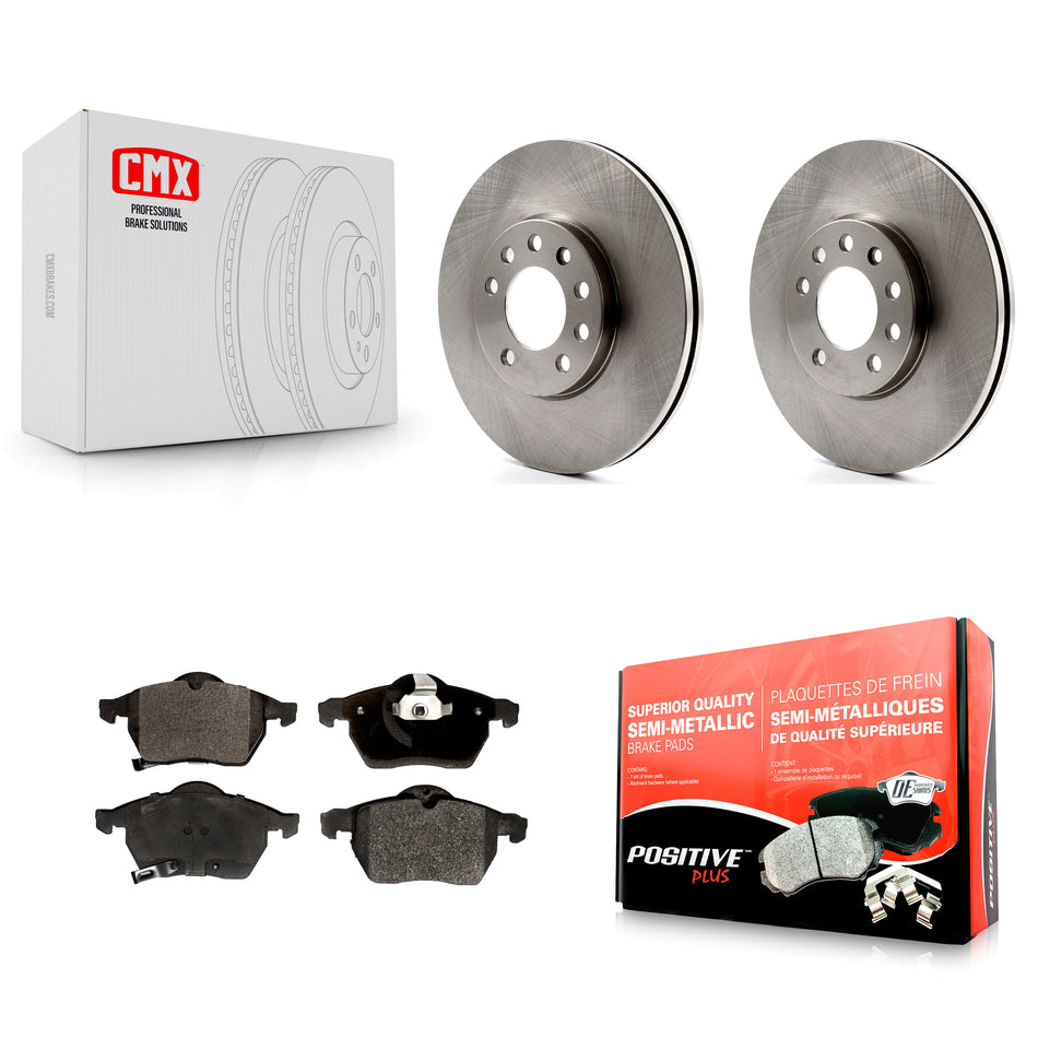 Front Disc Brake Rotors And Semi-Metallic Pads Kit For Saturn Saab L200 9-5 9-3 L300 LS1 L100 LW200 LS2 900 LW300 LW2 LW1 LS K8F-100306