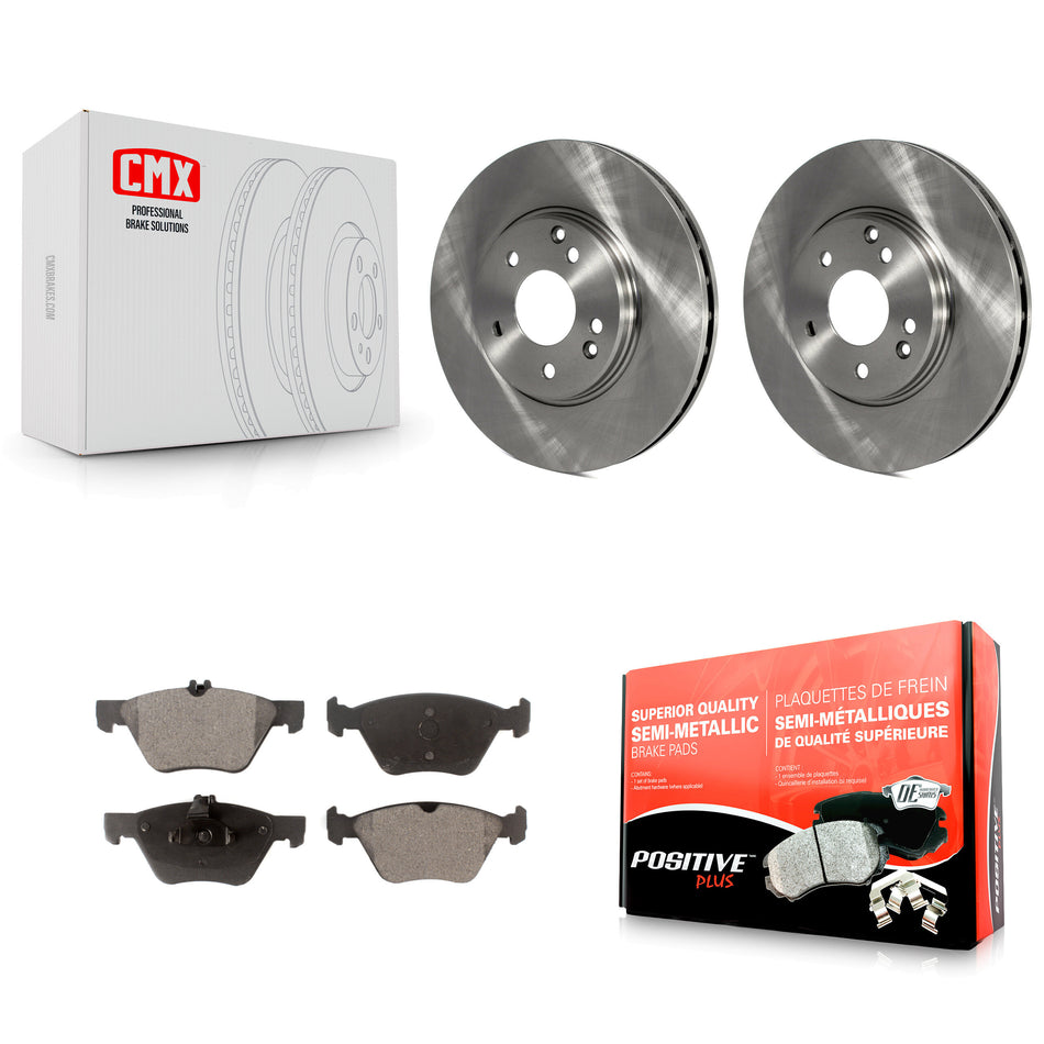 Front Disc Brake Rotors And Semi-Metallic Pads Kit For Mercedes-Benz E320 Chrysler Crossfire CLK320 CLK430 E430 SLK320 E300 K8F-100307