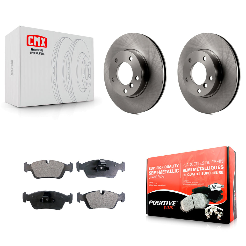 Front Disc Brake Rotors And Semi-Metallic Pads Kit For BMW Z3 Z4 323i 323Ci 328i 318i 323is 328is 318is 320i K8F-100310