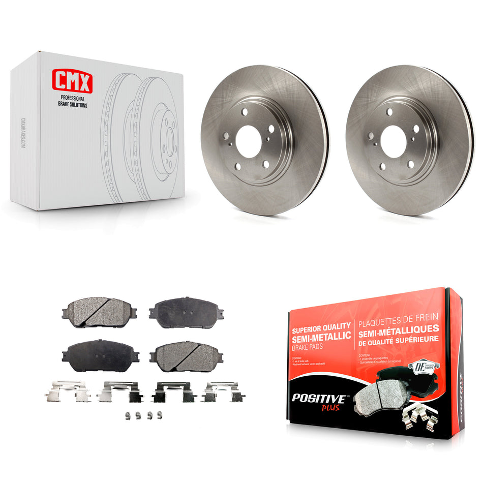 Front Disc Brake Rotors And Semi-Metallic Pads Kit For 2004-2006 Lexus ES330 K8F-100325