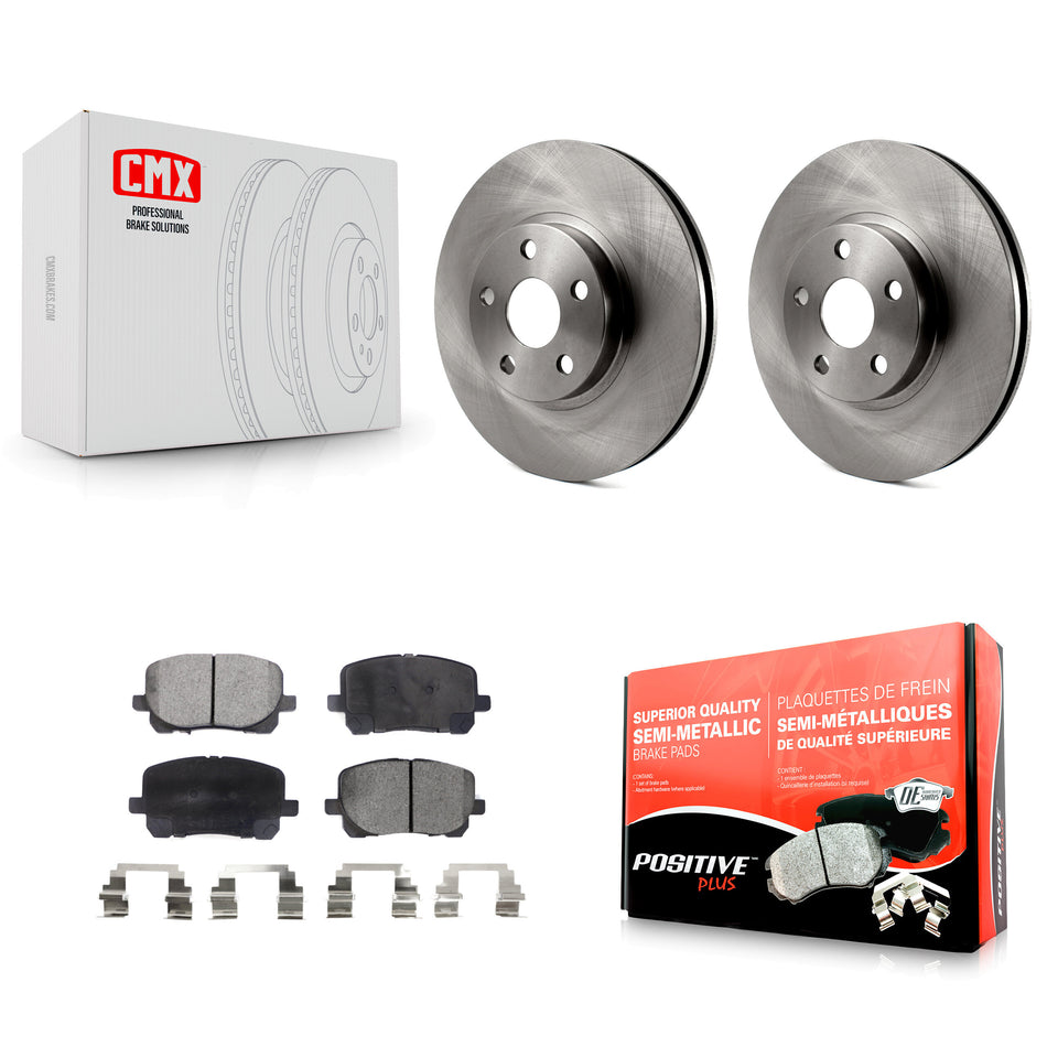 Front Disc Brake Rotors And Semi-Metallic Pads Kit For 2003-2008 Toyota Corolla Matrix Pontiac Vibe K8F-100329