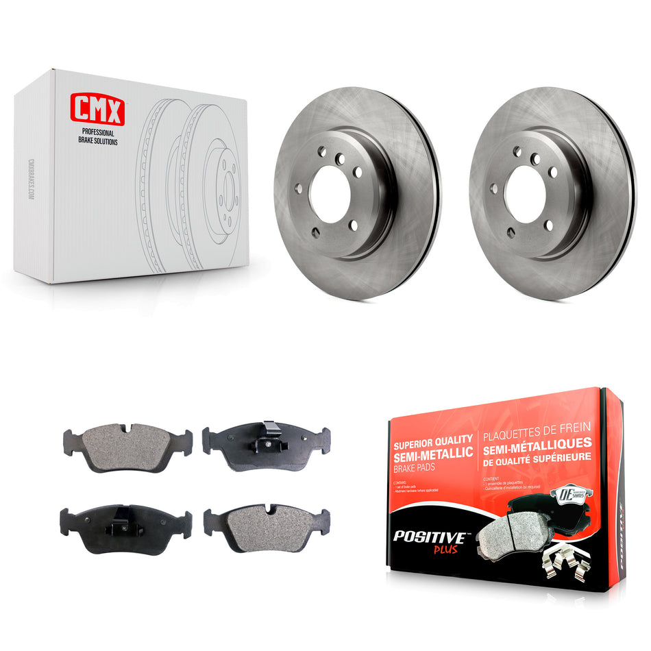 Front Disc Brake Rotors And Semi-Metallic Pads Kit For BMW 325i 325Ci Z4 325xi Z3 323i 328i 323Ci 328Ci 320i K8F-100343