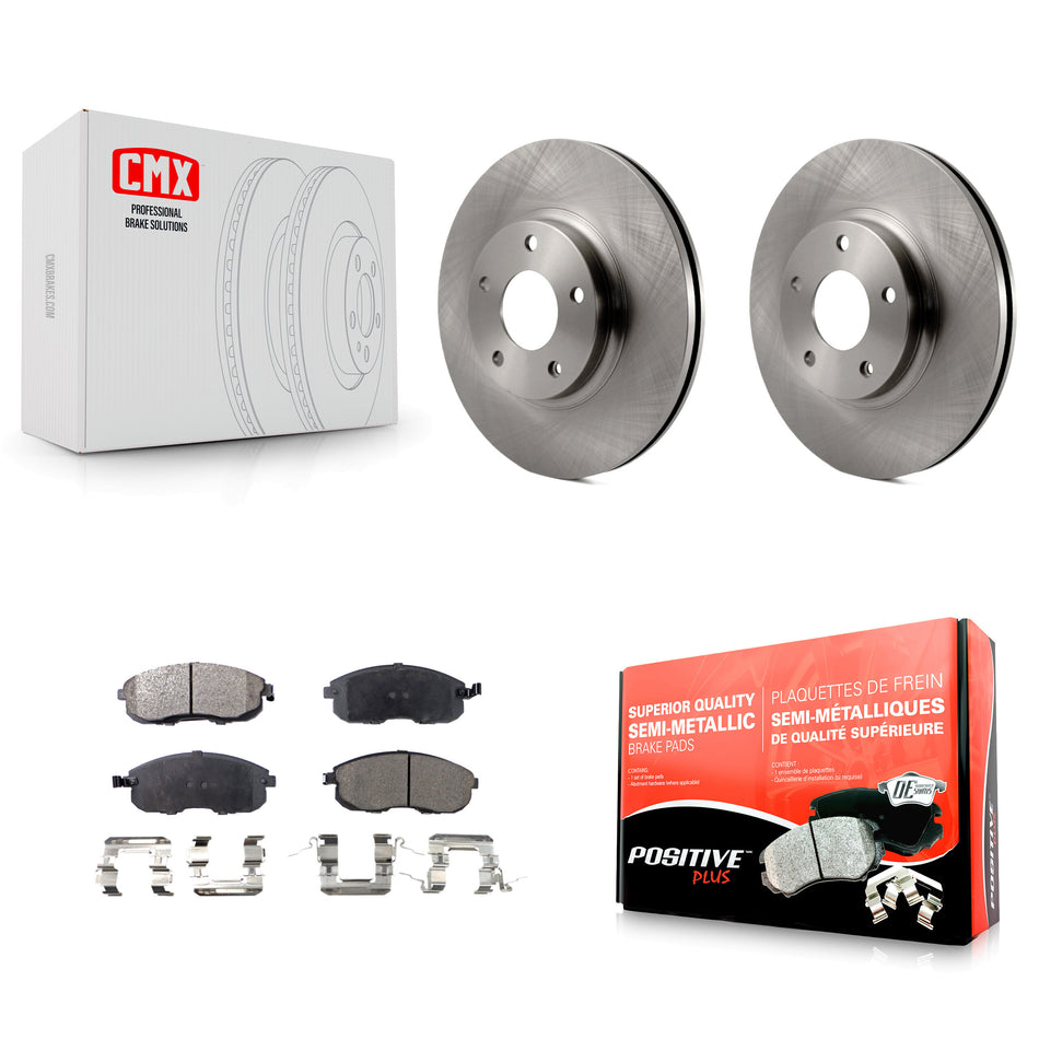 Front Disc Brake Rotors And Semi-Metallic Pads Kit For Nissan Altima Maxima Infiniti I35 INFINITI K8F-100360