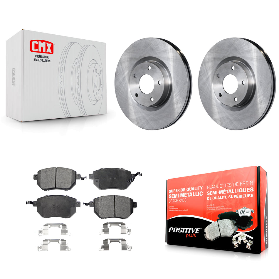 Front Disc Brake Rotors And Semi-Metallic Pads Kit For Nissan Altima Murano Maxima Infiniti FX35 FX45 INFINITI K8F-100398