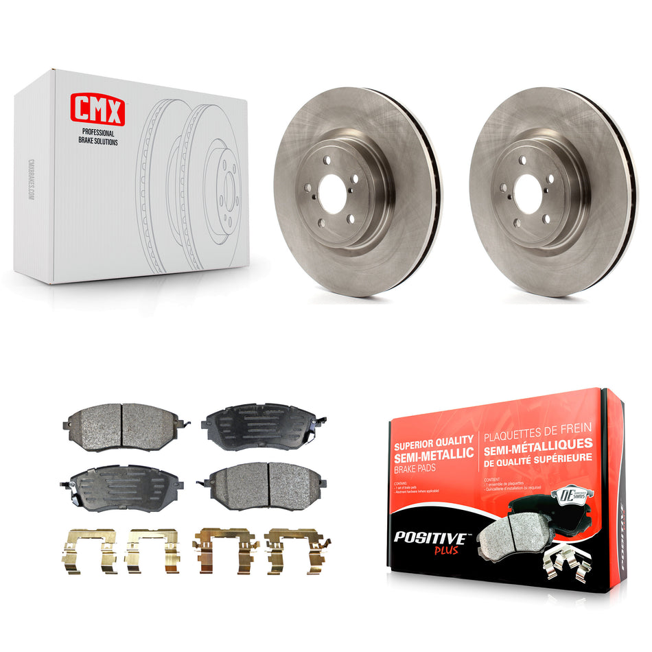 Front Disc Brake Rotors And Semi-Metallic Pads Kit For Subaru Forester Outback Legacy K8F-100427