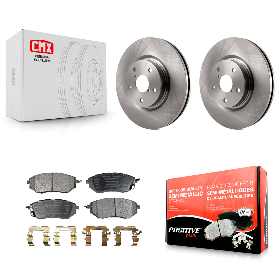 Front Disc Brake Rotors And Semi-Metallic Pads Kit For Subaru Outback Legacy WRX Tribeca B9 K8F-100433