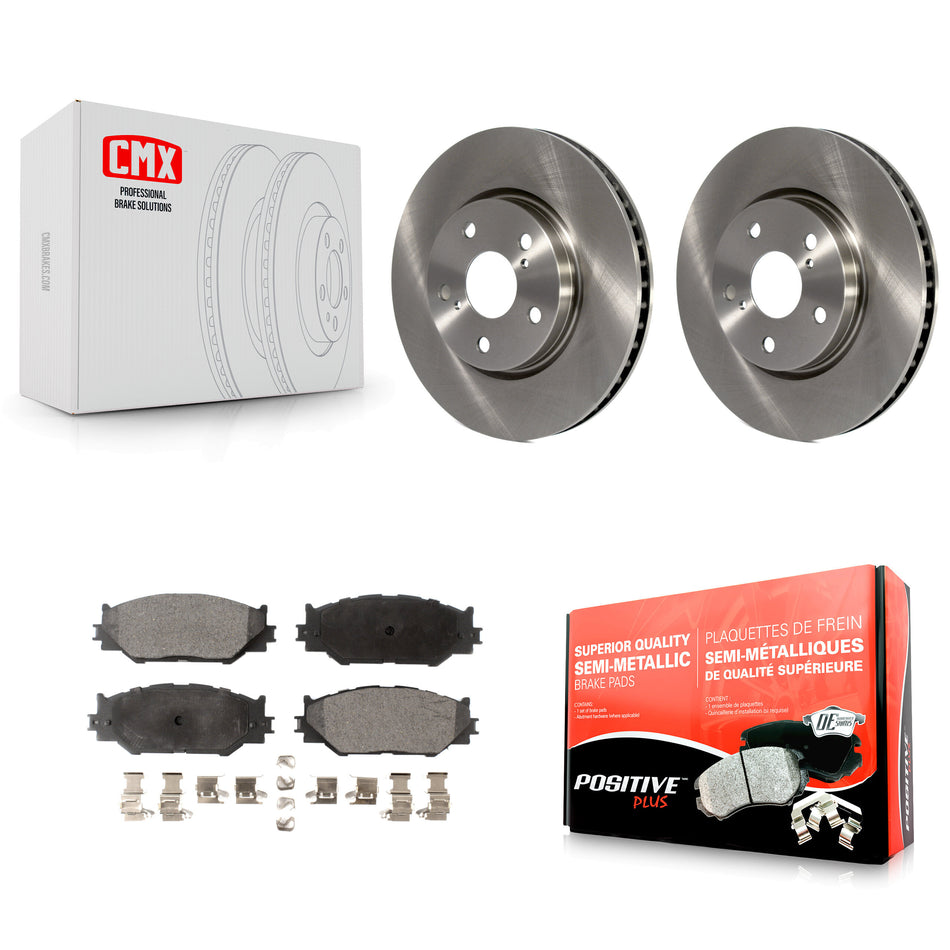 Front Disc Brake Rotors And Semi-Metallic Pads Kit For Lexus IS250 K8F-100475