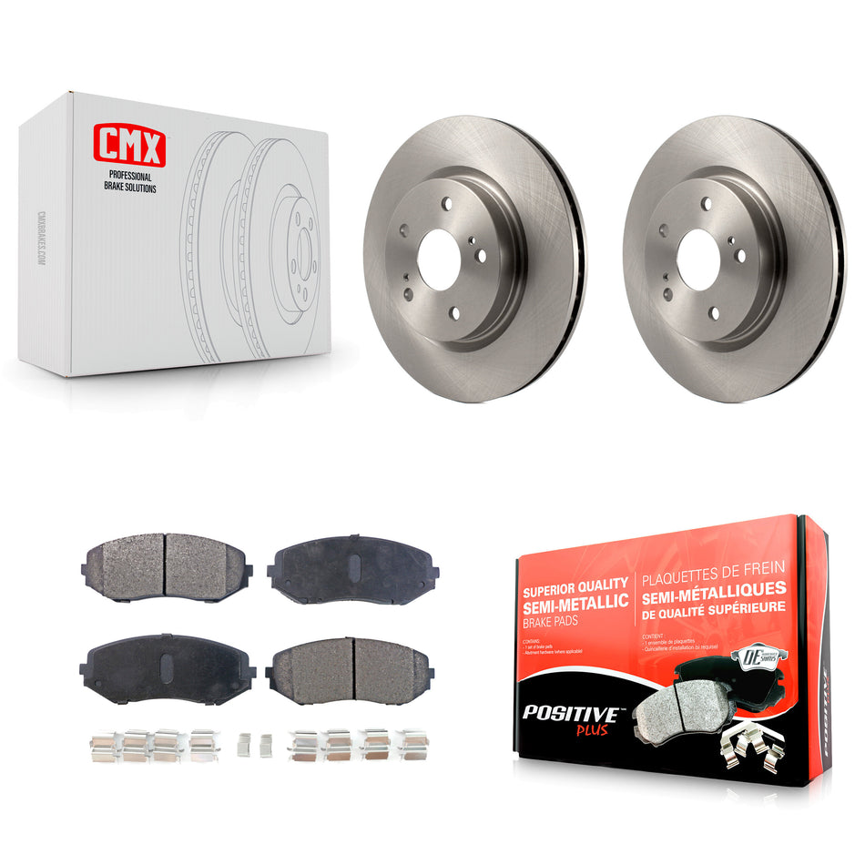 Front Disc Brake Rotors And Semi-Metallic Pads Kit For 2006-2013 Suzuki Grand Vitara K8F-100477