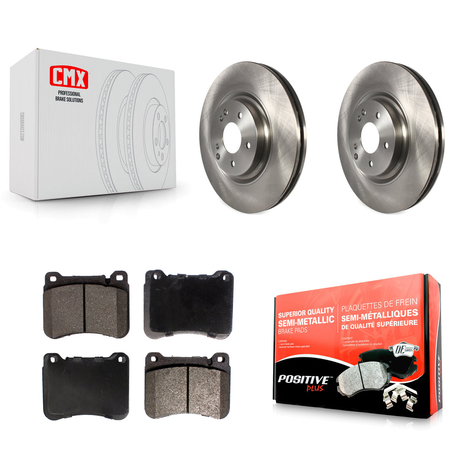 Front Disc Brake Rotors And Semi-Metallic Pads Kit For Mercedes-Benz C230 CLK350 C320 SLK350 SLK300 K8F-100482