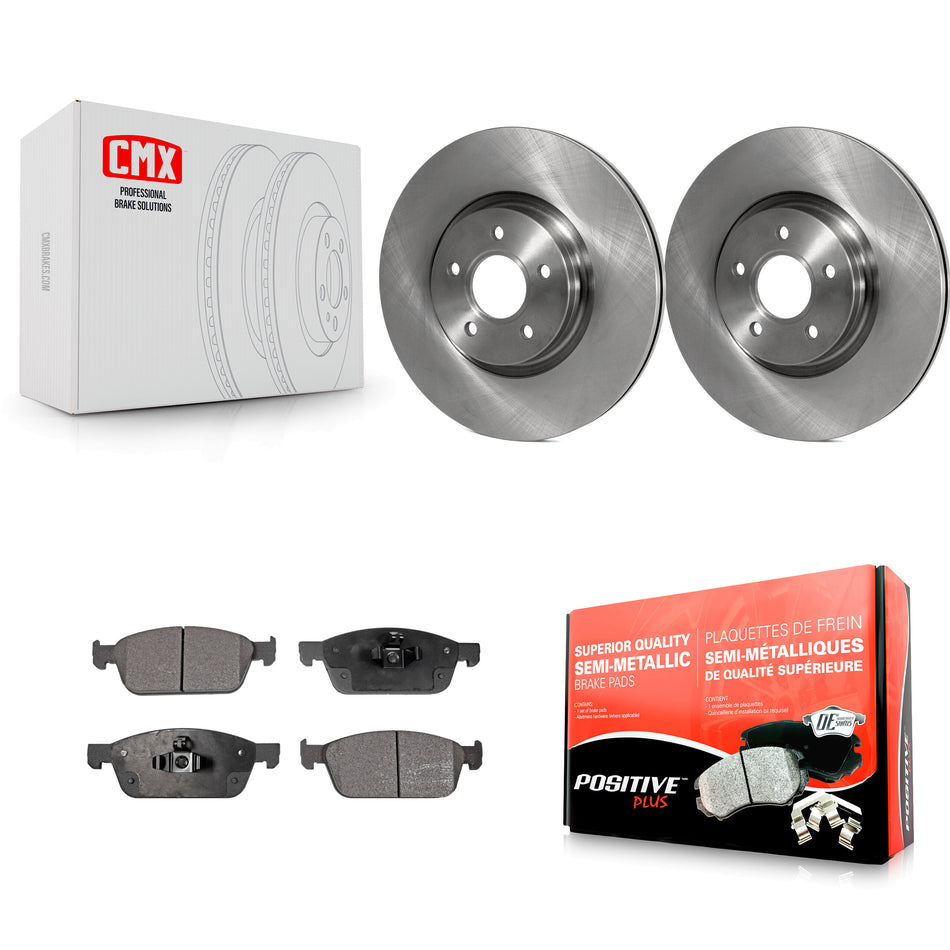 Front Disc Brake Rotors And Semi-Metallic Pads Kit For Ford Escape Connect Lincoln MKC K8F-100494