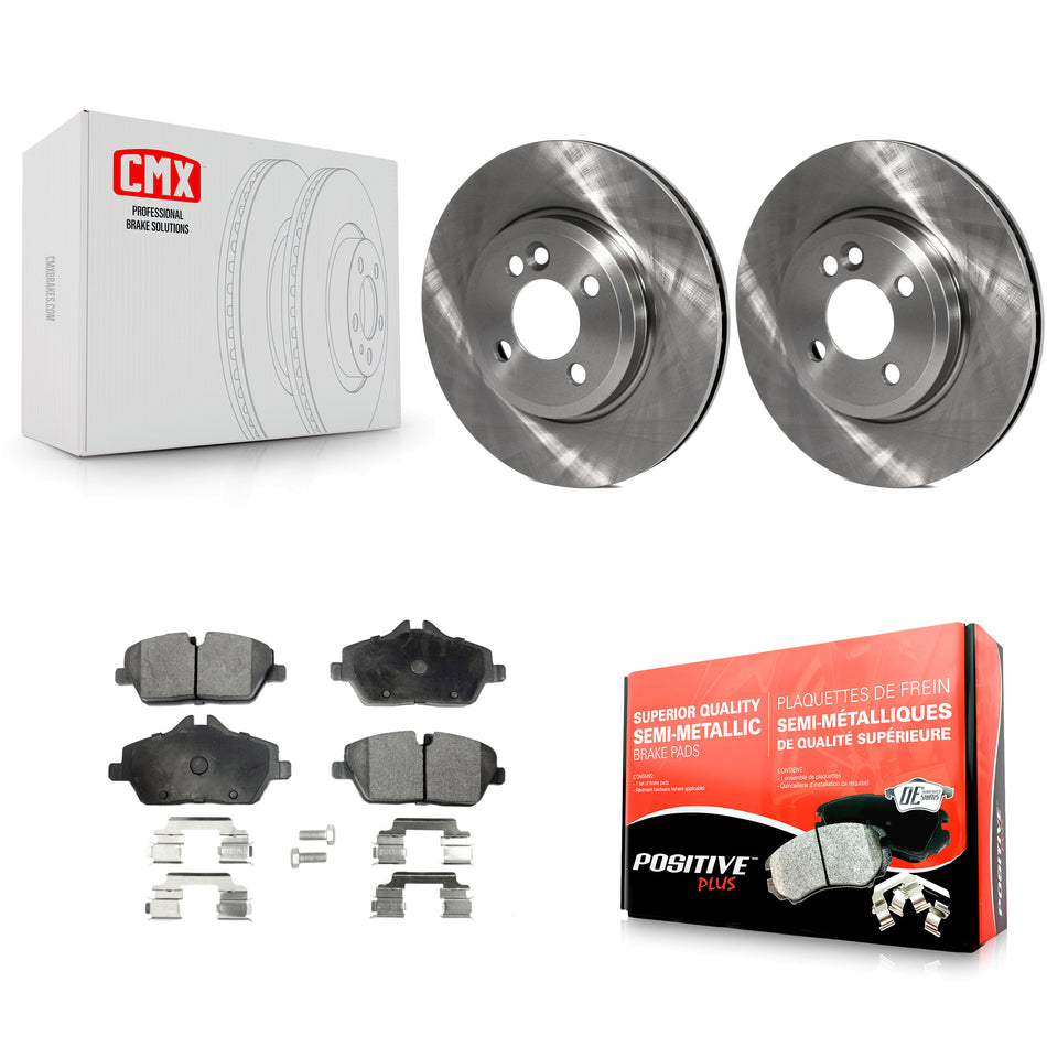 Front Disc Brake Rotors And Semi-Metallic Pads Kit For Mini Cooper K8F-100511