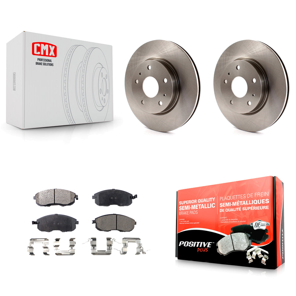 Front Disc Brake Rotors And Semi-Metallic Pads Kit For Suzuki SX4 Crossover K8F-100512