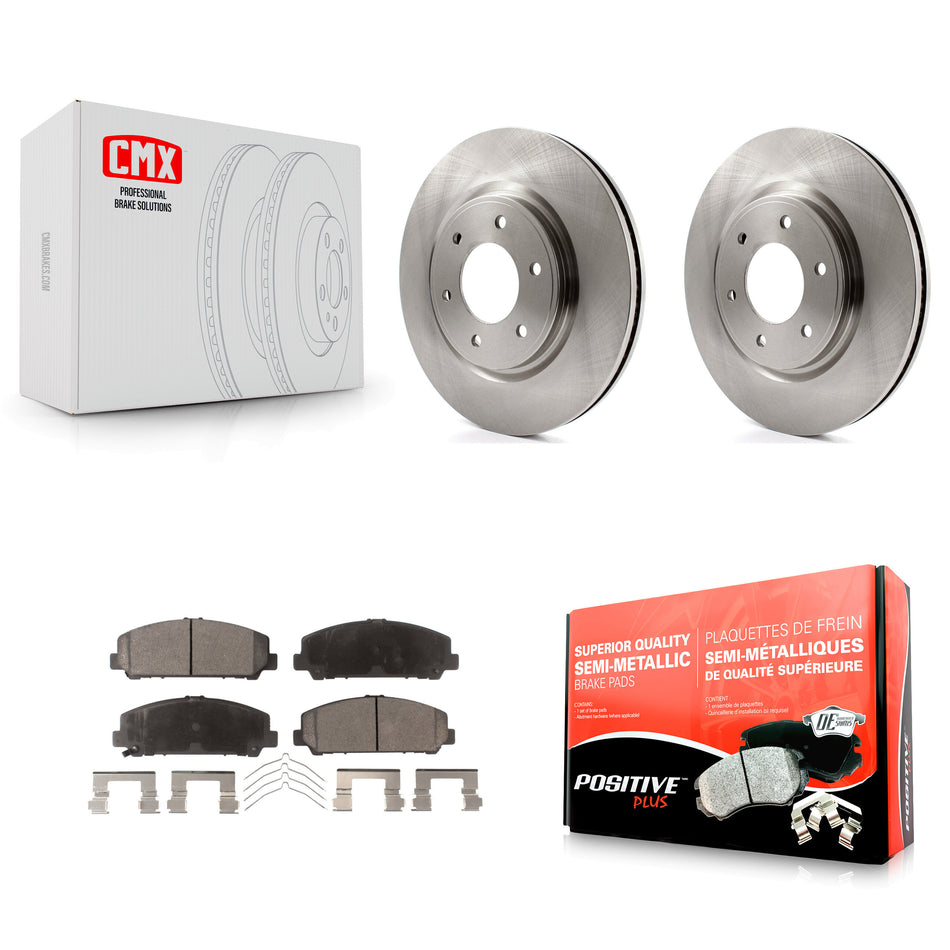Front Disc Brake Rotors And Semi-Metallic Pads Kit For Nissan TITAN Armada INFINITI QX80 QX56 K8F-100515