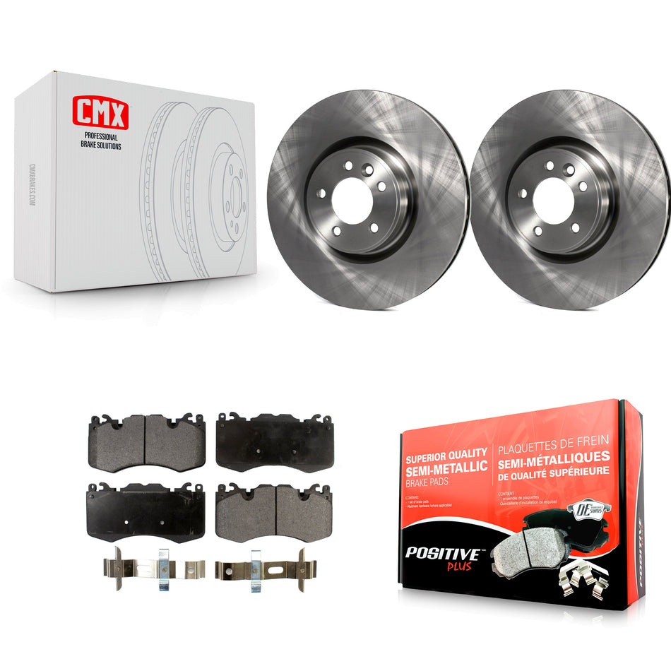 Front Disc Brake Rotors And Semi-Metallic Pads Kit For Land Rover Range Sport K8F-100582