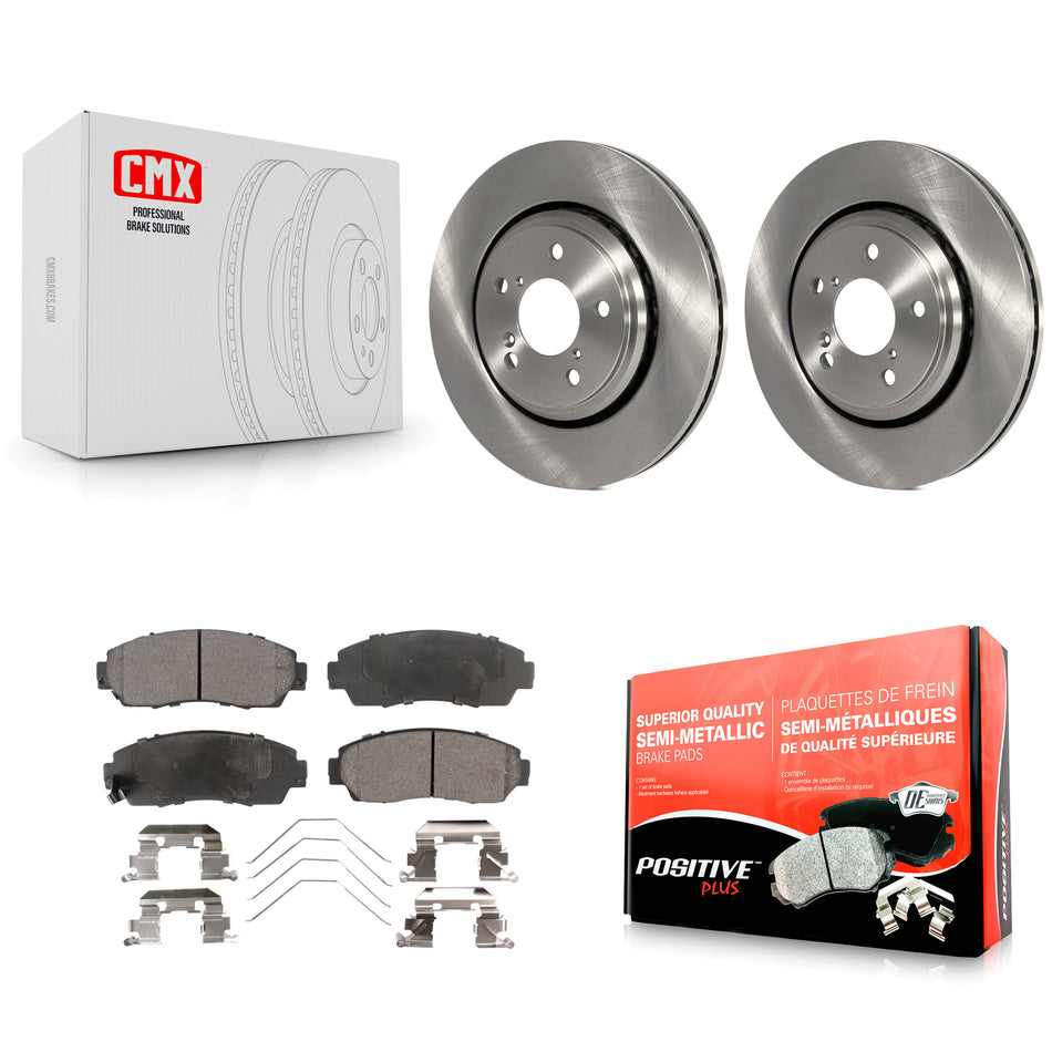 Front Disc Brake Rotors And Semi-Metallic Pads Kit For Honda Odyssey Passport K8F-100615