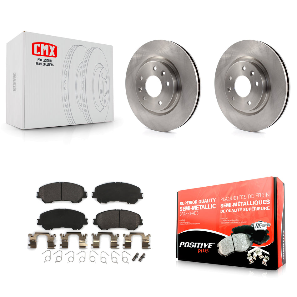 Front Disc Brake Rotors And Semi-Metallic Pads Kit For Nissan Rogue Sport Qashqai K8F-100632