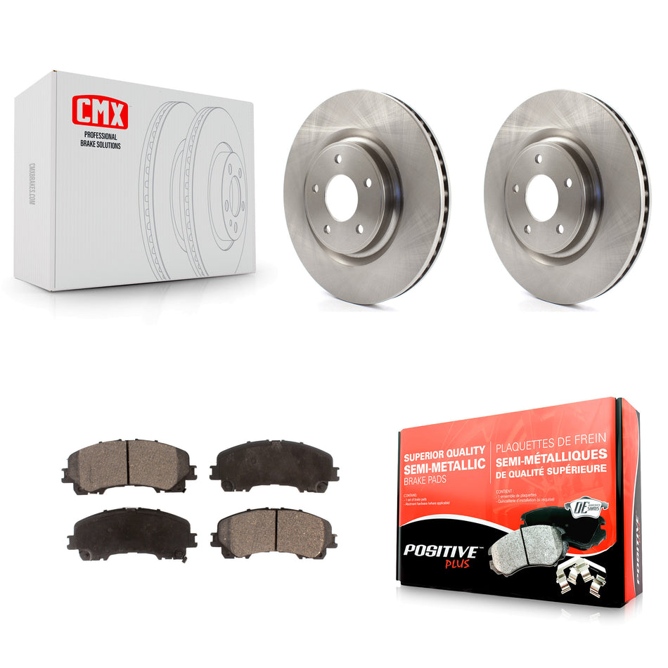 Front Disc Brake Rotors And Semi-Metallic Pads Kit For Nissan Rogue K8F-100634