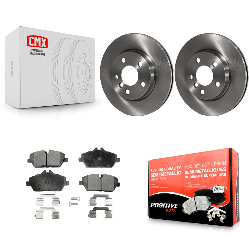 Front Disc Brake Rotors And Semi-Metallic Pads Kit For Mini Cooper K8F-100644