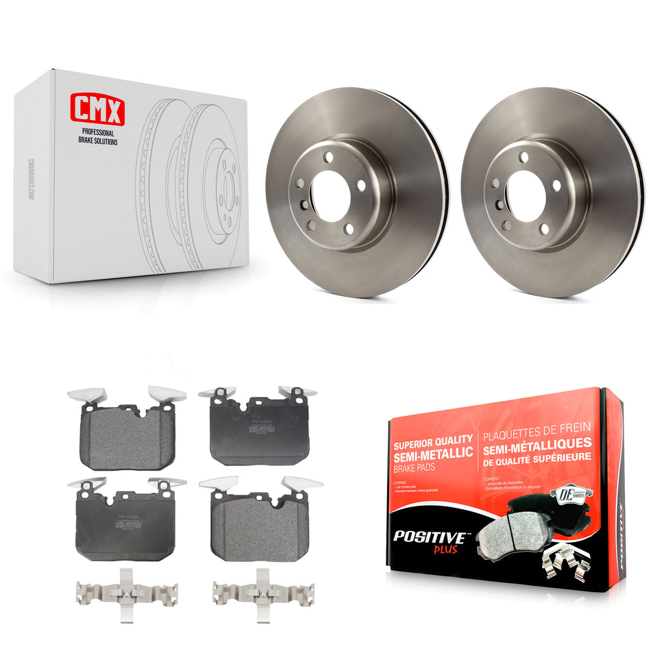 Front Disc Brake Rotors And Semi-Metallic Pads Kit For BMW 328i 428i 330i xDrive 335i Gran Coupe 228i 440i 340i M240i 435i ActiveHybrid 3 GT K8F-100651