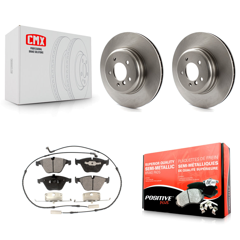 Front Disc Brake Rotors And Semi-Metallic Pads Kit For BMW 650i 535i 550i 645Ci 545i K8F-100652