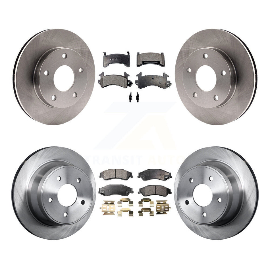 Front Rear Disc Brake Rotors And Semi-Metallic Pads Kit For 1997-1997 Chevrolet S10 GMC Sonoma 4WD K8F-100712