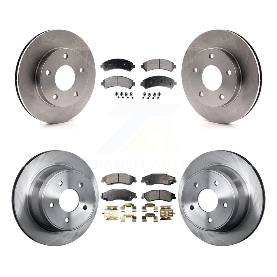 Front Rear Disc Brake Rotors And Semi-Metallic Pads Kit For 1997-1997 Chevrolet Blazer GMC Jimmy K8F-100713