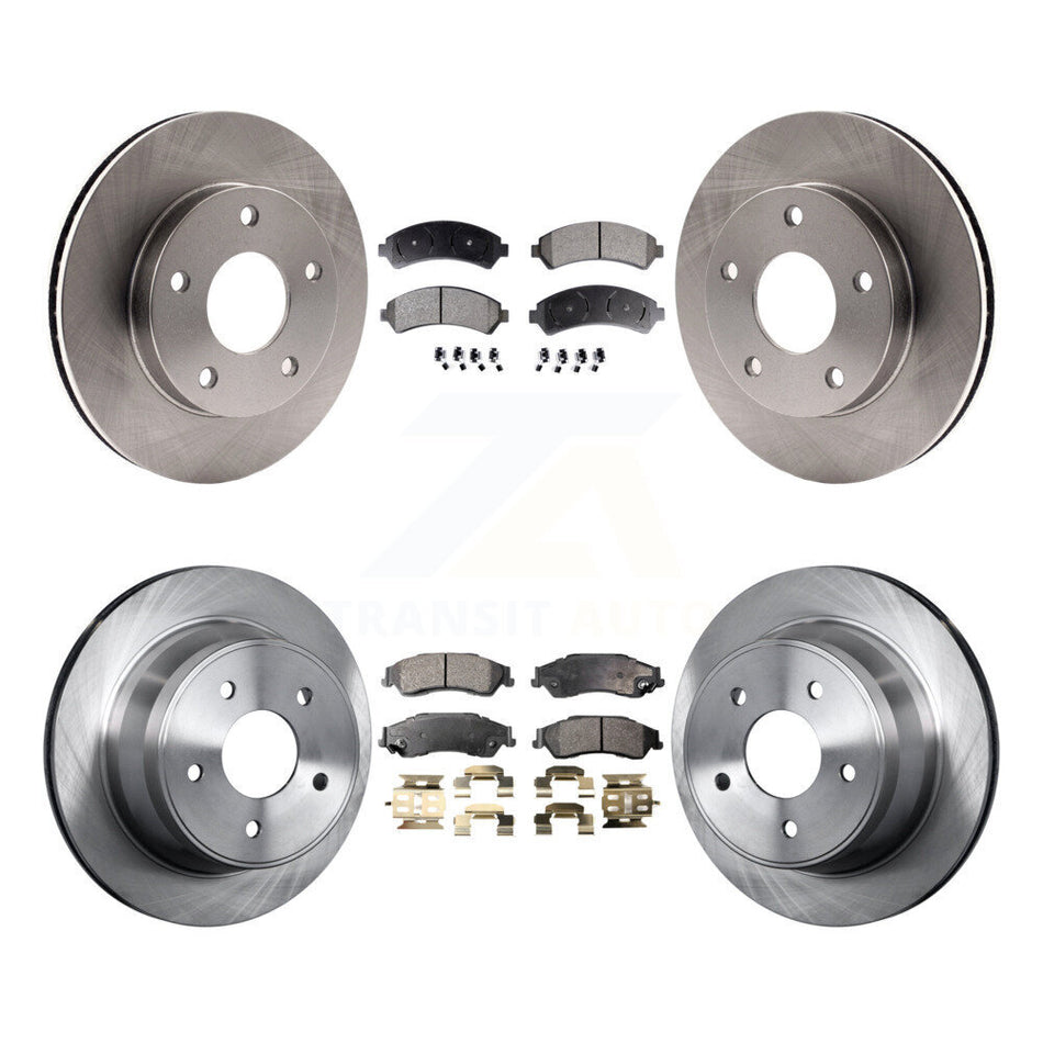 Front Rear Disc Brake Rotors And Semi-Metallic Pads Kit For 1997-1997 Chevrolet Blazer GMC Jimmy K8F-100713