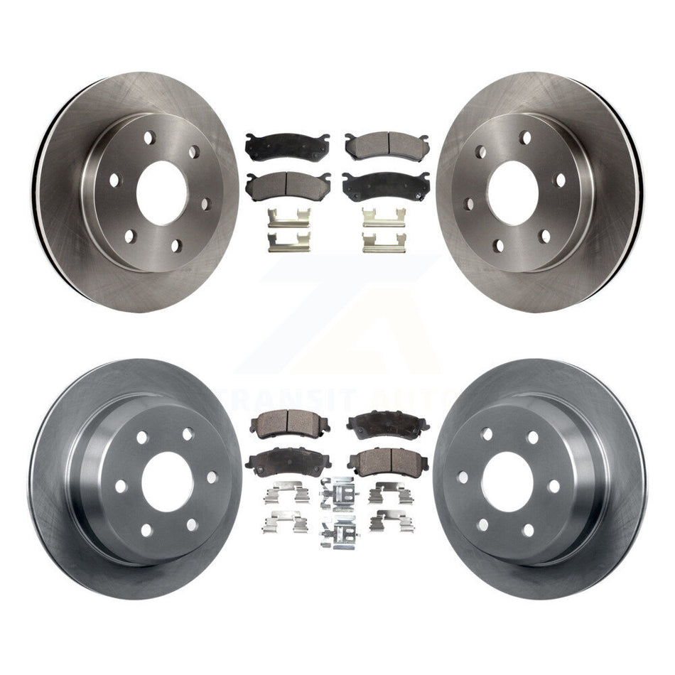 Front Rear Disc Brake Rotors And Semi-Metallic Pads Kit For Chevrolet Silverado 1500 GMC Sierra Classic Suburban Tahoe Astro Yukon XL Safari K8F-100730